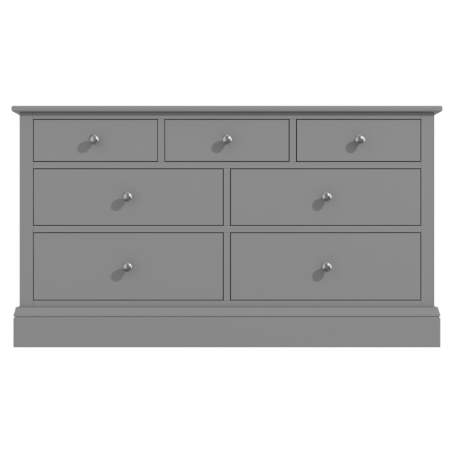 Harper Grey Solid Wood TV Unit with Drawers - TV's up to 60"
