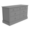 Harper Grey Solid Wood TV Unit with Drawers - TV&#39;s up to 60&quot;
