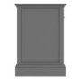 GRADE A2 - Harper Grey Solid Wood 4+3 Wide Chest of Drawers