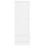 White 2 Door Double Wardrobe with Drawer - Harper