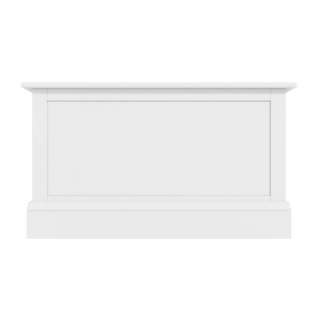 GRADE A1 - Harper White Solid Wood Blanket Box