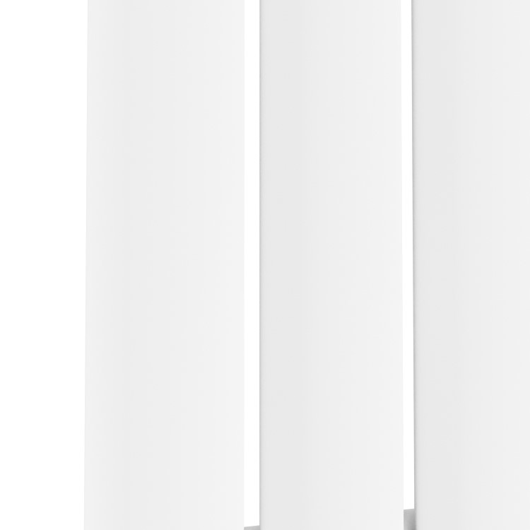 Sorrento White Horizontal Oval Designer Radiator 600x590mm Single Panel 1576 BTU