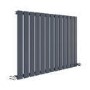 Riace Anthracite Horizontal Flat Designer Radiator 600x884mm Single Panel 2065 BTU