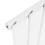 Riace White Horizontal Flat Designer Radiator 600x884mm Single Panel 2065 BTU