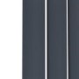 Riace Anthracite Horizontal Flat Designer Radiator 600x1020mm Single Panel 2383 BTU