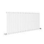 Riace White Horizontal Flat Designer Radiator 600x1428mm Single Panel 3337 BTU