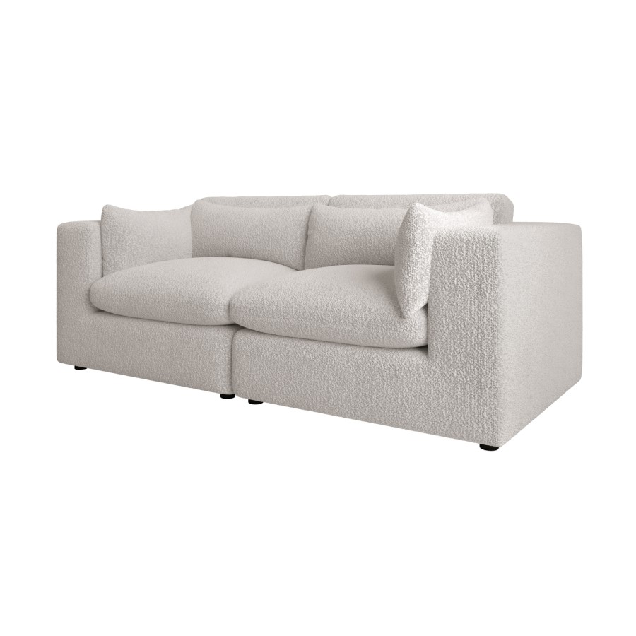 ONLY OPENED - Hudson Beige Boucle 3 Seater Sofa