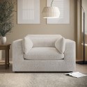 HSN006 Beige Boucle Cuddle Chair - Hudson