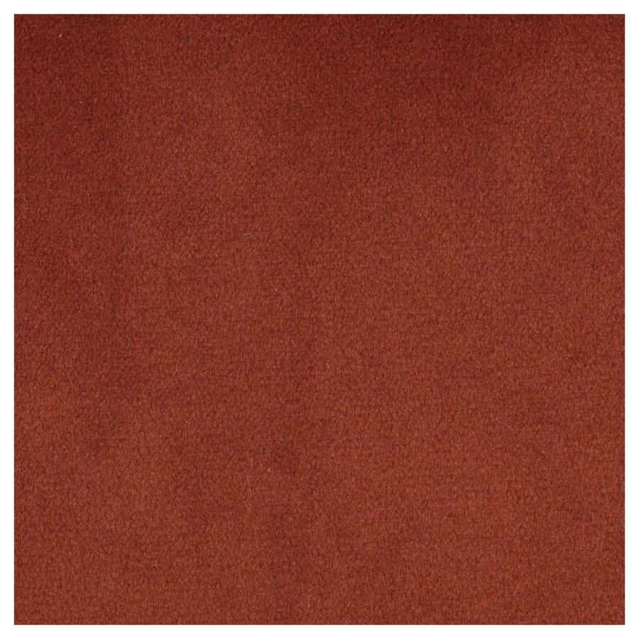 Burnt Orange Velvet Footstool - Hudson