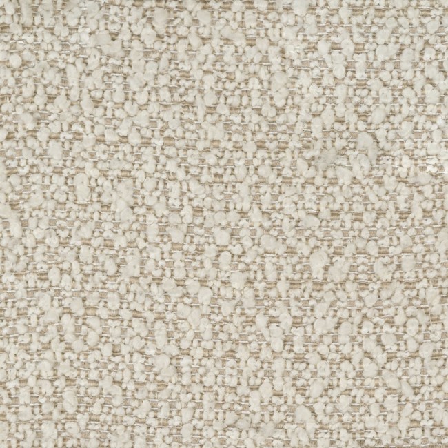 Beige Boucle Footstool - Hudson 