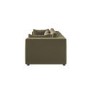 Khaki Green Velvet 3 Seater Sofa - Hudson