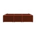 A2/HSN015S GRADE A2 - Large Burnt Orange Velvet 4 Seater Sofa - Hudson