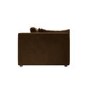 Large Chocolate Brown Velvet 3 Seater Sofa - Hudson