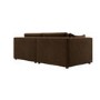 Large Chocolate Brown Velvet 3 Seater Sofa - Hudson