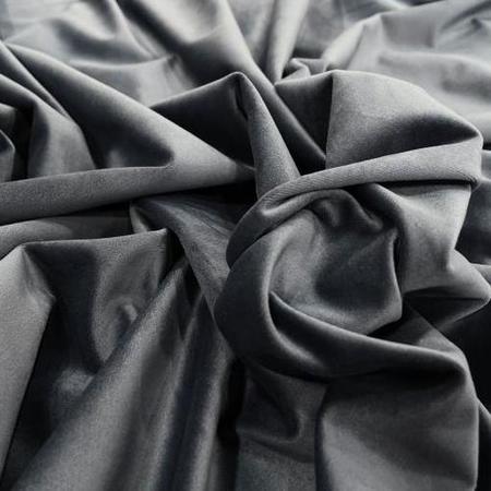 Large Charcoal Grey Velvet 4 Seater Sofa - Hudson