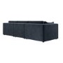 Large Charcoal Grey Velvet 4 Seater Sofa - Hudson