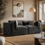 Charcoal Grey Velvet 3 Seater Sofa - Hudson