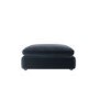 Charcoal Grey Velvet Foostool - Hudson