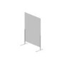 Hygiene Tech Protective Screen Perspex 1 Metre High Free Standing - 100cm x 75cm x 4mm