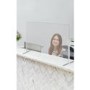 Hygiene Tech Protective Screen Perspex 1 Metre High Free Standing - 100cm x 75cm x 4mm