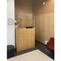 Hygiene Tech Protective Screen Perspex 1 Metre High Free Standing - 100cm x 75cm x 4mm