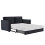 2 Seater Large Pull-Out Sofa Bed with Storage in Navy Chenille - Hunter