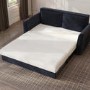 2 Seater Large Pull-Out Sofa Bed with Storage in Navy Chenille - Hunter