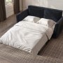 2 Seater Large Pull-Out Sofa Bed with Storage in Navy Chenille - Hunter