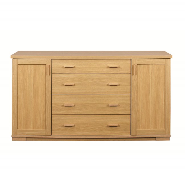 Caxtons Huxley Oak 2 Door/4 Drawer Sideboard Furniture123