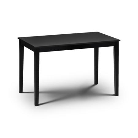 Julian Bowen Hudson Dining Table in Black 