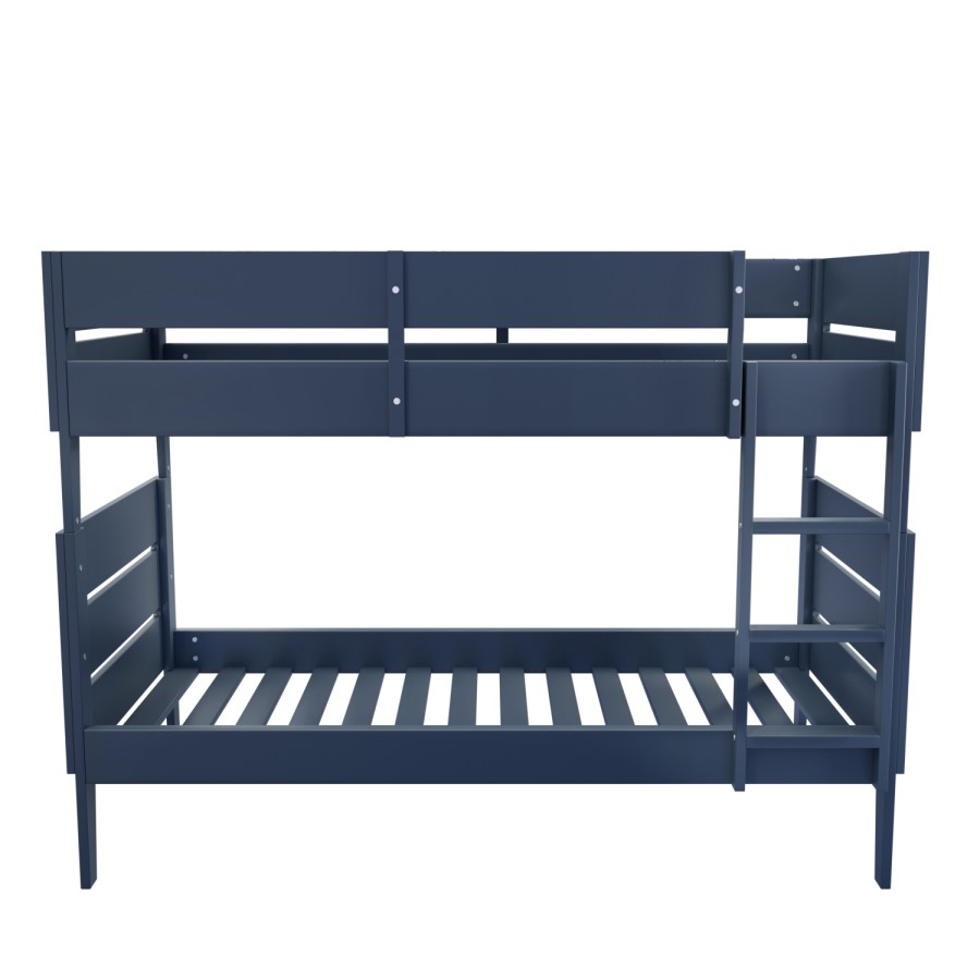 GRADE A2 - Navy Blue Wooden Detachable Bunk Bed - Hugo