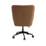 Tan Faux Leather Swivel Office Chair - Hugh 