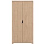 2 Door Wardrobe With Oak Finish