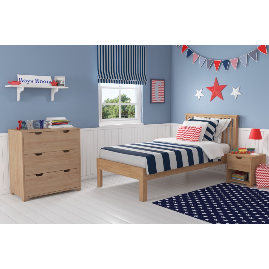 2 Door Wardrobe With Oak Finish