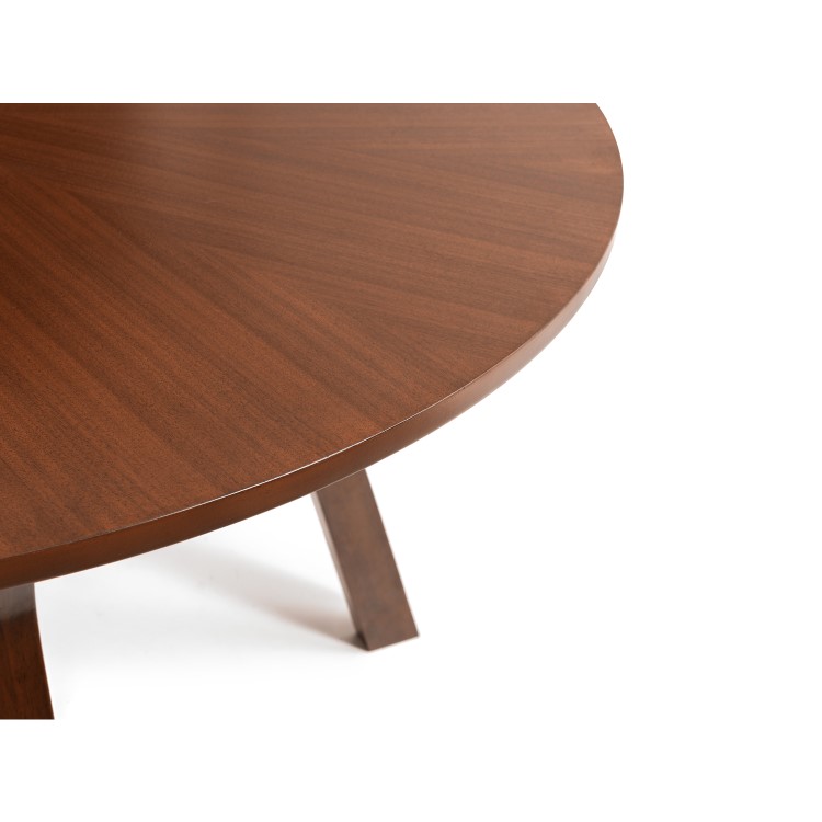 Julian Bowen Huxley Round Dining Table Walnut