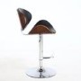 Havana Retro Walnut and Black Bar Stool