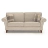 Helmsdale Pewter Fabric 3 Seater Sofa - Includes 2 Cushions
