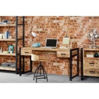 Industrial Home Office Desk with Storage Drawers - Cosmo Range Industrial Home Office Desk with Storage Drawers - Cosmo Range