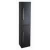Black 2 Door Tall Boy Storage Unit - W300 x H1435mm
