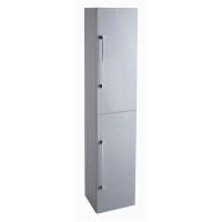 Grey 2 Door Tall Boy Storage Unit - W300 x H1435mm