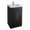 Black Free Standing Bathroom Vanity Unit - Without Basin - W500 x H820mm