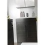 Black Free Standing Bathroom Vanity Unit - With Basin - W600 x 820mm