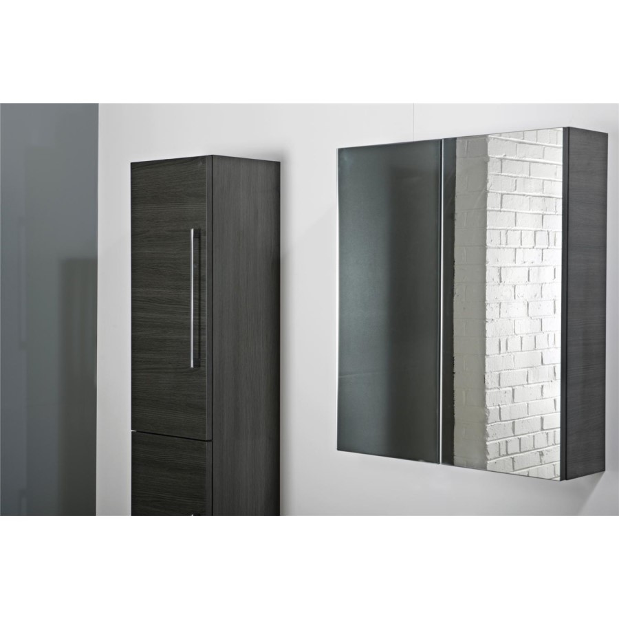 Moderno Wall Hung Two Door Bathroom Mirror Cabinet