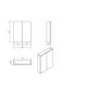 Moderno Wall Hung Two Door Bathroom Mirror Cabinet