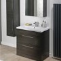 Black Free Standing Bathroom Vanity Unit - Without Basin - W800mm