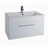 White Wall Hung Bathroom Vanity Unit - Without Basin - W800mm