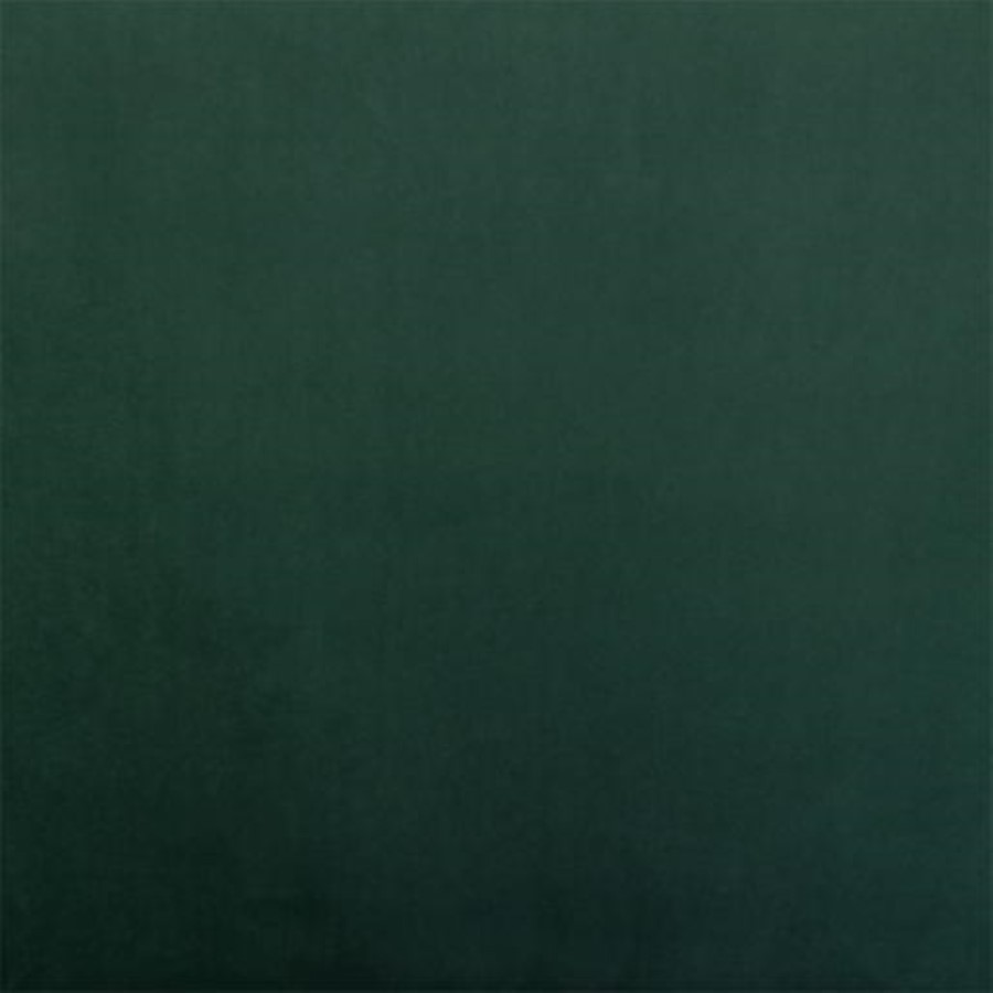Large Dark Green Velvet Footstool - Idris