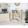 Baumhaus Cadence Low Open Bookcase in cream