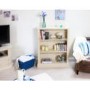 Baumhaus Cadence Low Open Bookcase in cream