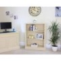 Baumhaus Cadence Low Open Bookcase in cream